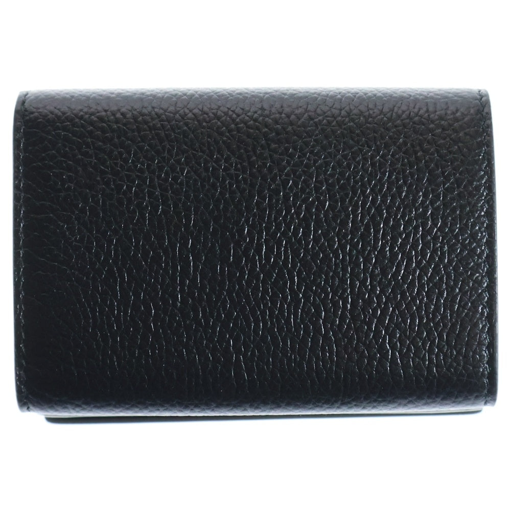 BALENCIAGA(バレンシアガ) キャッシュミニウォレット 財布 コインケース ブラック レザー 594312 シルバー金具 レディース