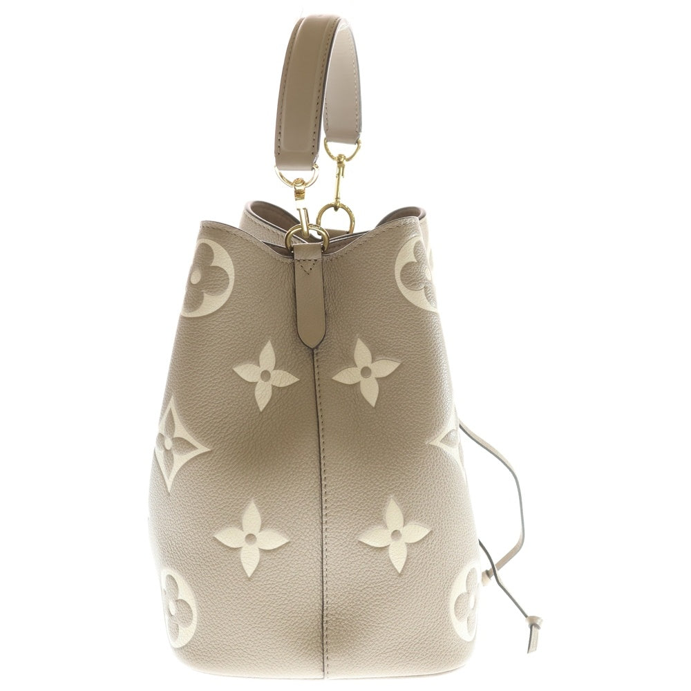 LOUIS VUITTON(ルイヴィトン) モノグラムアンプラント ネオノエMM バイカラー 2WAYバッグ ショルダーバッグ ハンドバッグ ベージュ レザー M45555 ゴールド金具 レディース