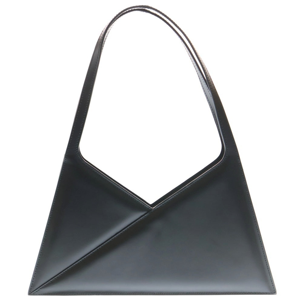 MM6 Maison Margiela(エムエムシックスメゾンマルジェラ) ジャパニーズ アコーディオン バッグ ブラック レザー ハンドバッグ