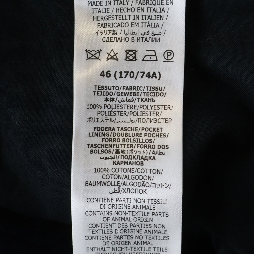 GUCCI(グッチ) シンチバック ノータック スラックスパンツ トラウザーズ ネイビー 690469