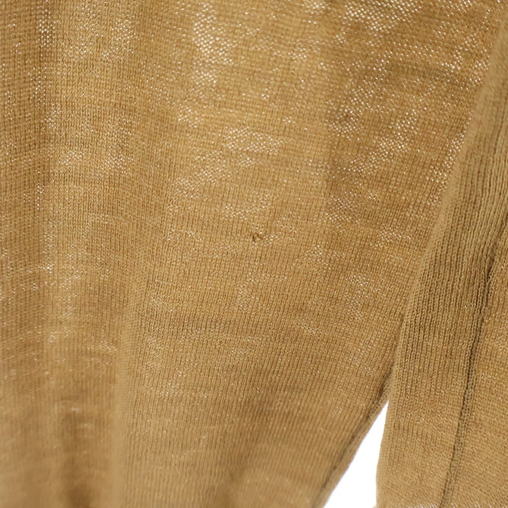 CELINE(セリーヌ) トリオンフロゴ刺繍 カーディガン ウール シルク ベージュ 2 5P69/3238 レディース