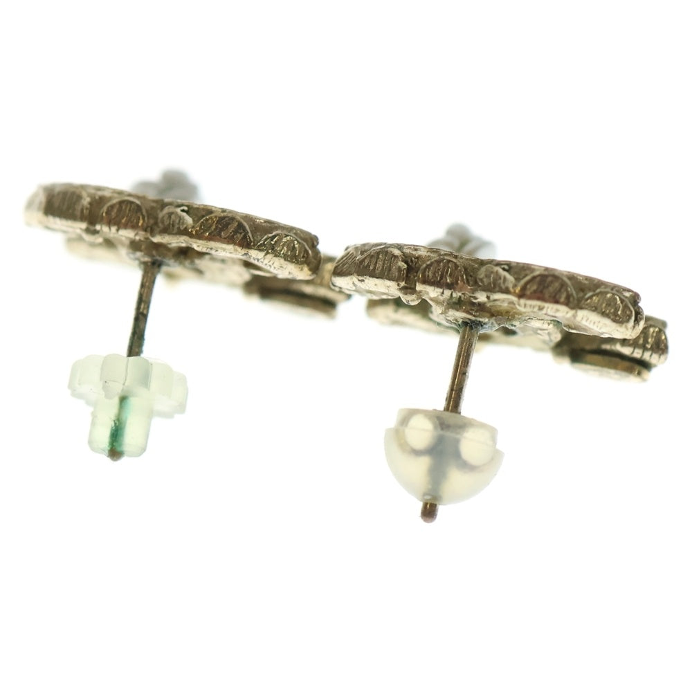 CHANEL(シャネル) ココマーク ピアス カメリア ゴールド×ホワイト