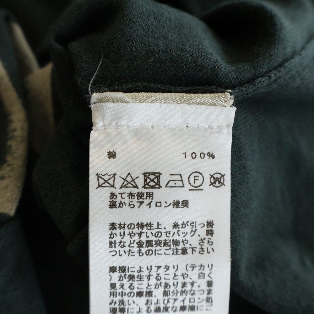 HERMES(エルメス) シェーヌダンクルプリント クルーネック 半袖Tシャツ カットソー グリーン