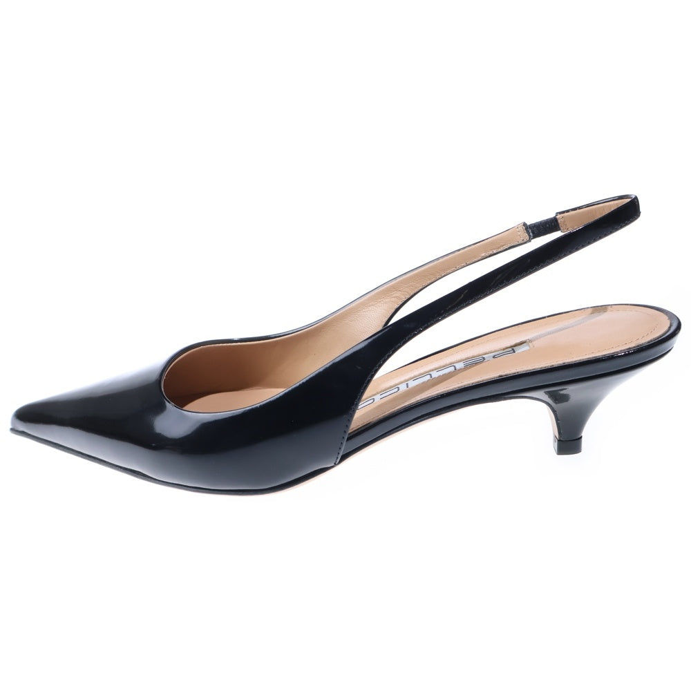 PELLICO(ペリーコ) パテント バックスリング パンプス ブラック レディース