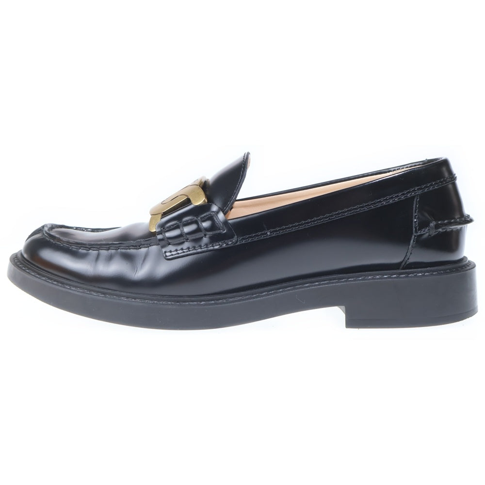 TOD'S(トッズ) トッズ ローファー ブラック レザー 37 レディース