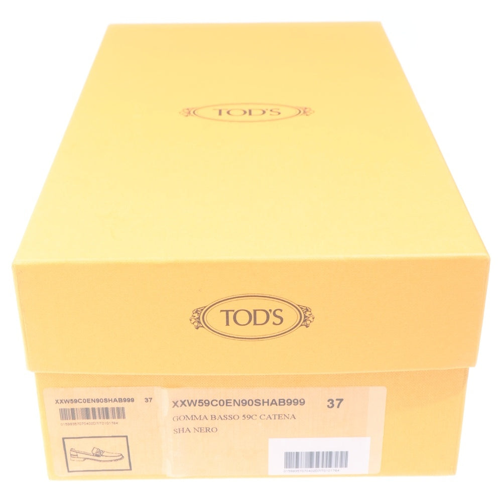 TOD'S(トッズ) トッズ ローファー ブラック レザー 37 レディース