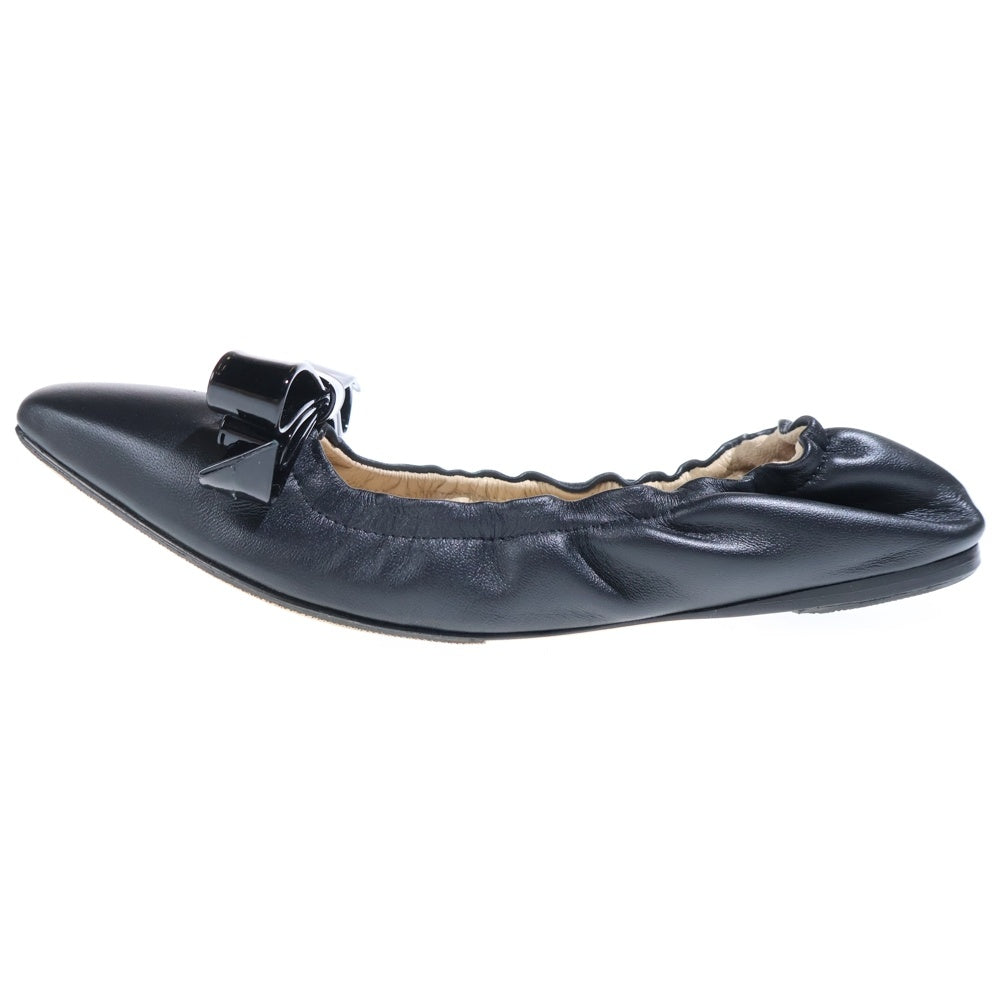 JIMMY CHOO(ジミーチュウ) ADALEE スクエアトゥ リボン バレエシューズ フラットシューズ レディース