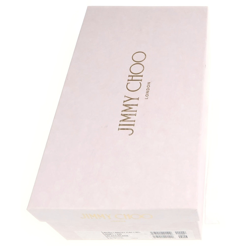 JIMMY CHOO(ジミーチュウ) ADALEE スクエアトゥ リボン バレエシューズ フラットシューズ レディース