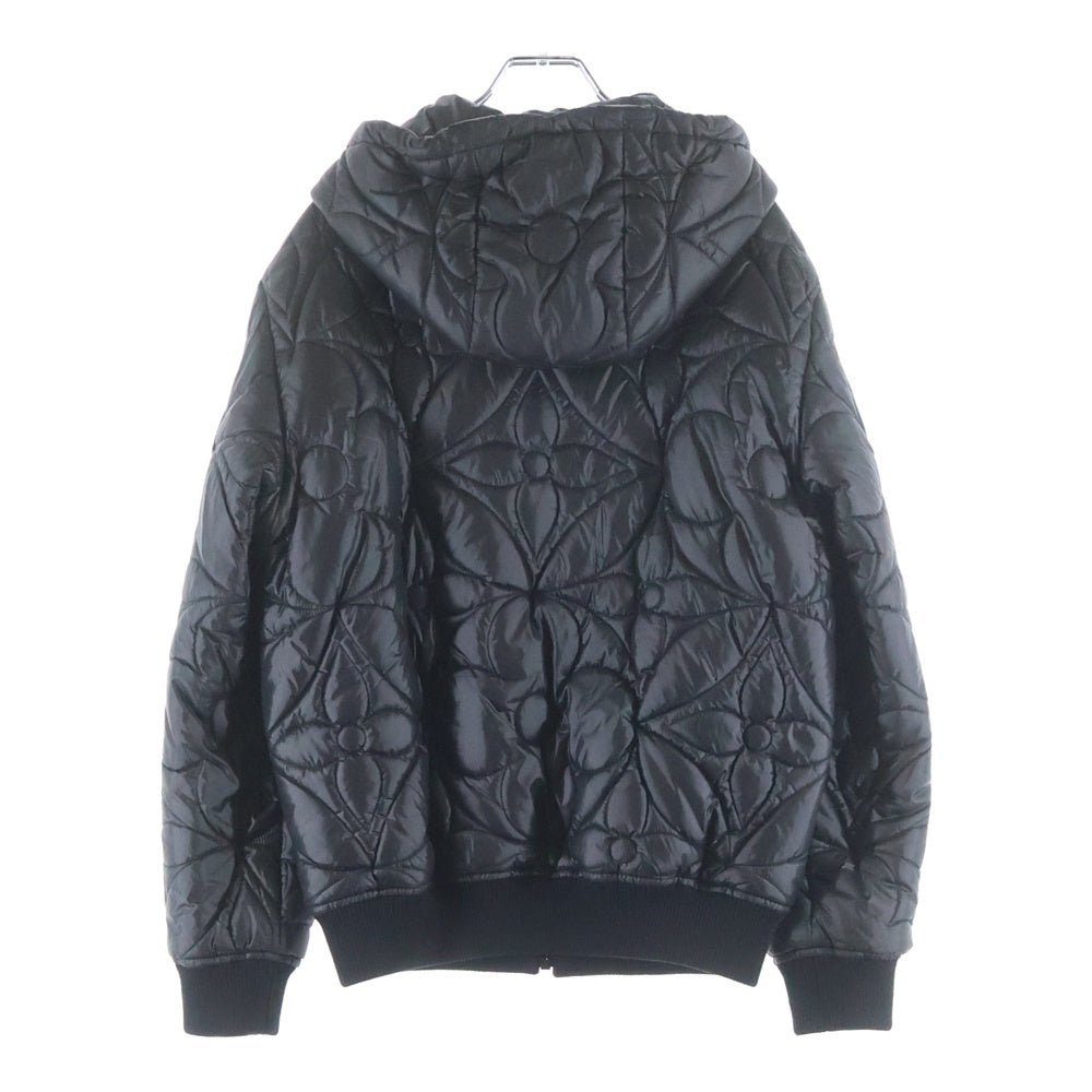 LOUIS VUITTON(ルイヴィトン) 21AW フラワーキルティング ジップアップフーデッドジャケット ブラック RM212Q DH1 HLB50E