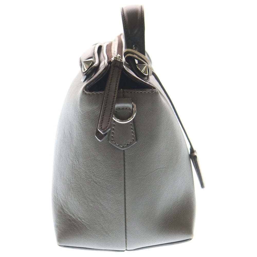 FENDI(フェンディ) バイザウェイ 2WAY ハンドバッグ ショルダーバッグ グレージュ レザー 8BL124 シルバー金具 レディース