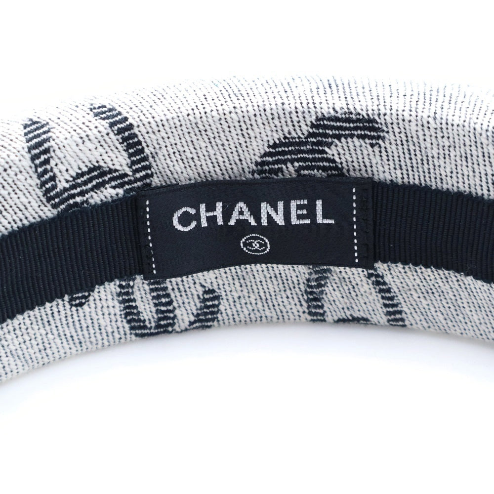 CHANEL(シャネル) ココマーク カチューシャ ヘアバンド 22S ホワイト