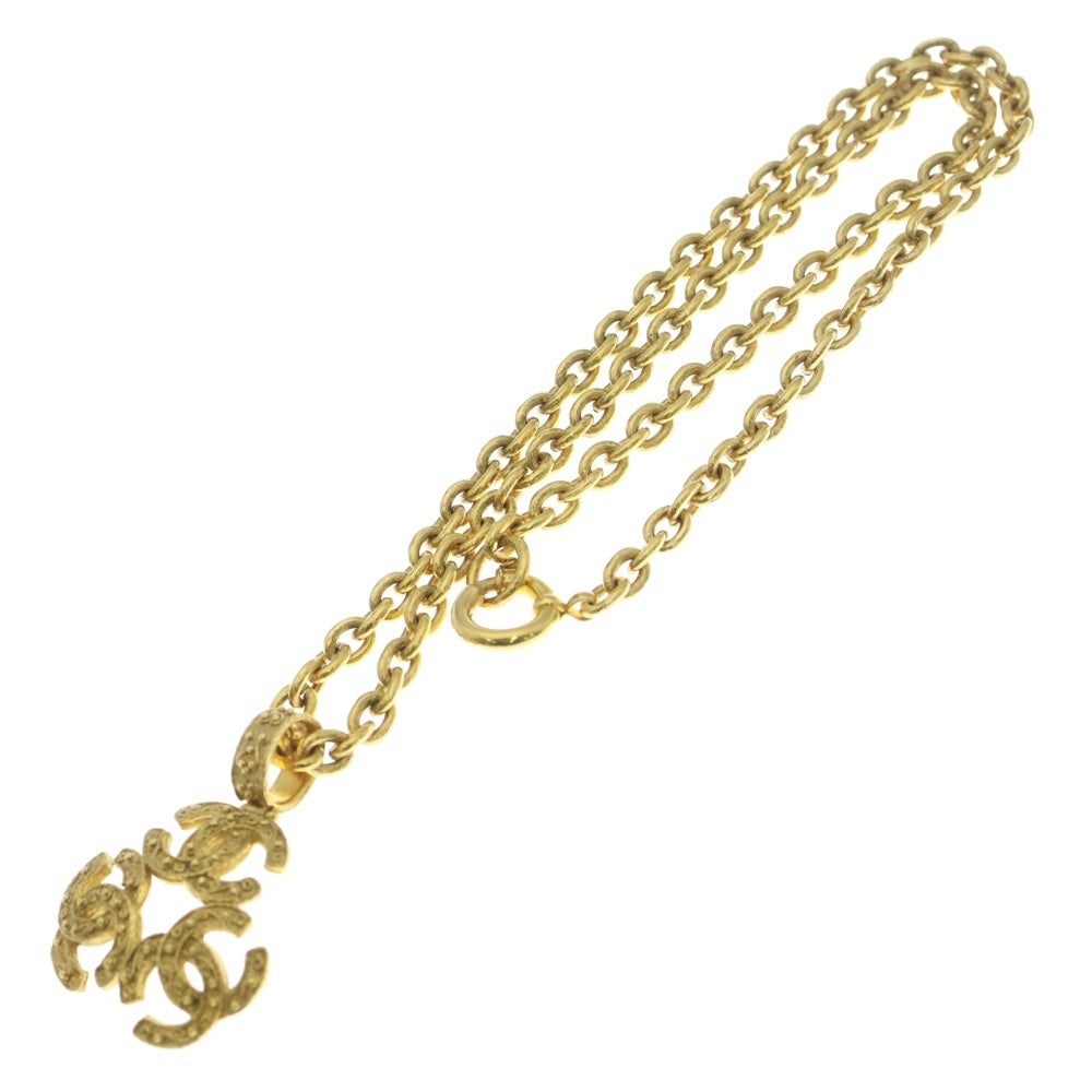 CHANEL(シャネル) トリプルココ ネックレス ペンダント チェーン ゴールド GP