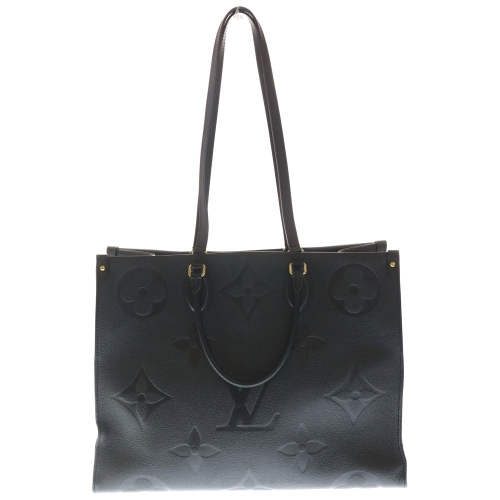 LOUIS VUITTON(ルイヴィトン) モノグラム・アンプラント オンザゴーGM トートバッグ ハンドバッグ ブラック ノワール レザー M44925 ゴールド金具 レディース