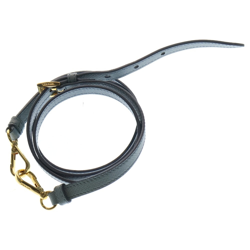 PRADA(プラダ) サフィアーノ 2WAYハンドバッグ ショルダーバッグ ライトブルー レザー BL0837 ゴールド金具 レディース