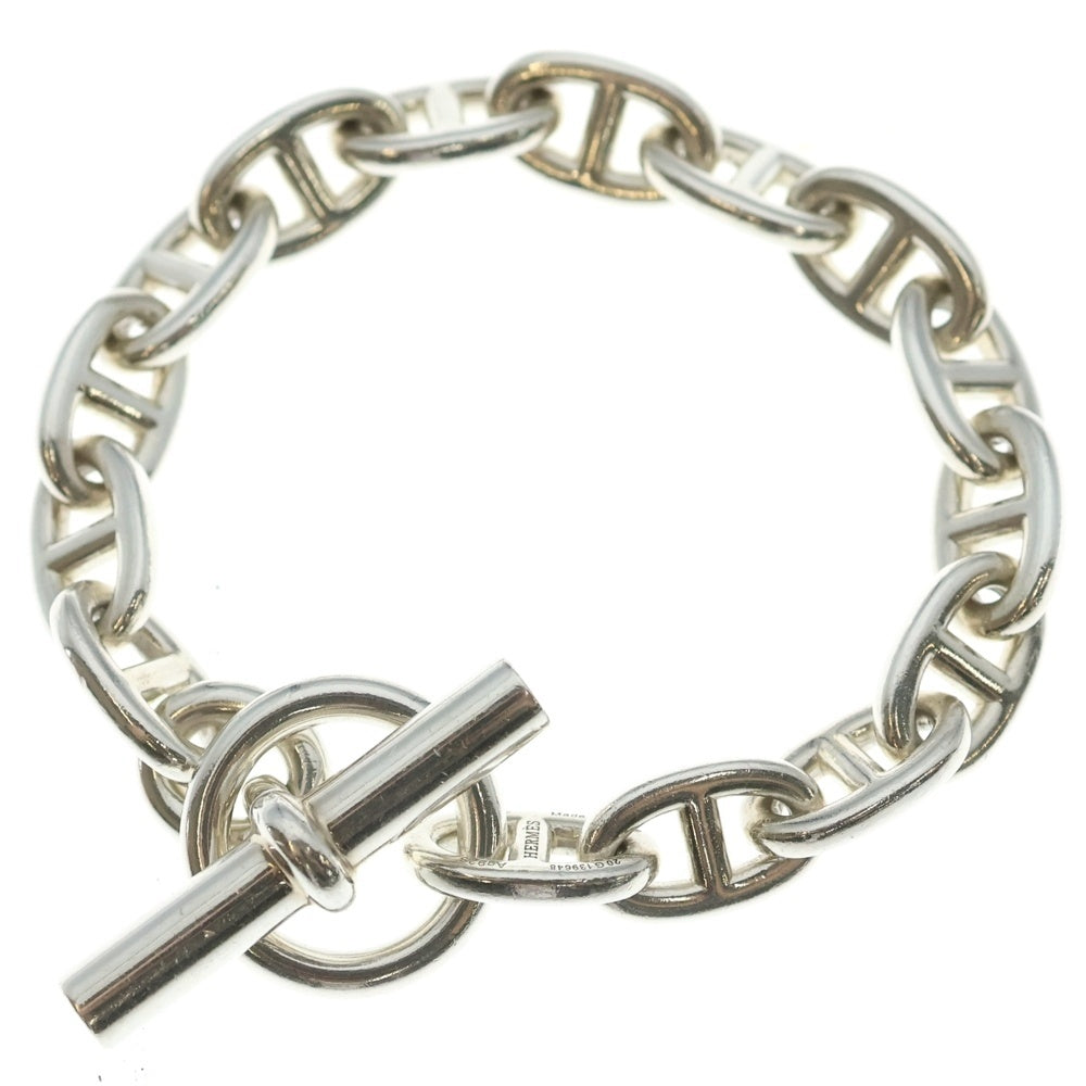 HERMES(エルメス) シェーヌダンクルMM ブレスレット チェーン シルバー SV925 15コマ 54.8g レディース
