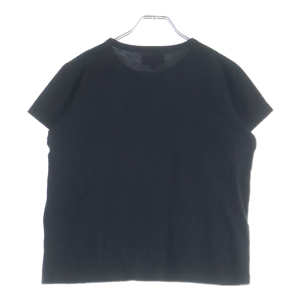 agnes b.(アニエスベー) ロゴプリント クルーネック 半袖Tシャツ カットソー ブラック ER26S137