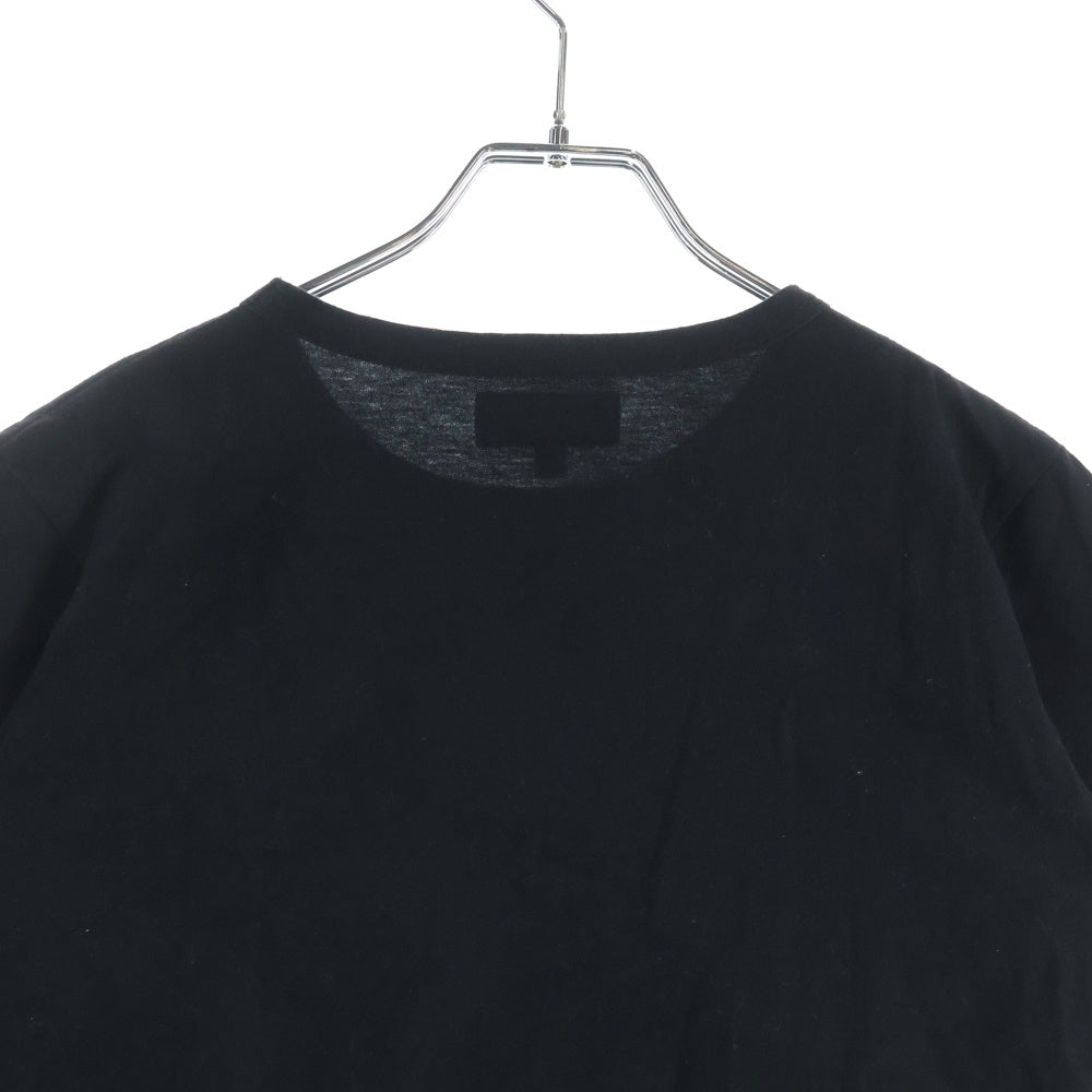agnes b.(アニエスベー) ロゴプリント クルーネック 半袖Tシャツ カットソー ブラック ER26S137