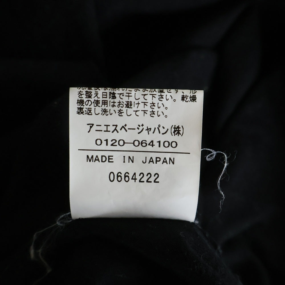 agnes b.(アニエスベー) ロゴプリント クルーネック 半袖Tシャツ カットソー ブラック ER26S137