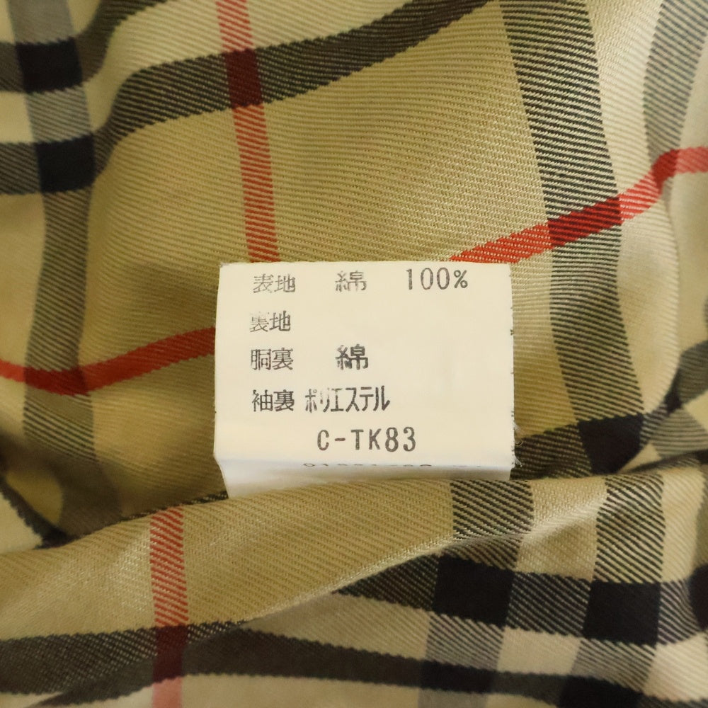 BURBERRYS(バーバリーズ) 裏地ノバチェック総柄 ステンカラーコート ベージュ