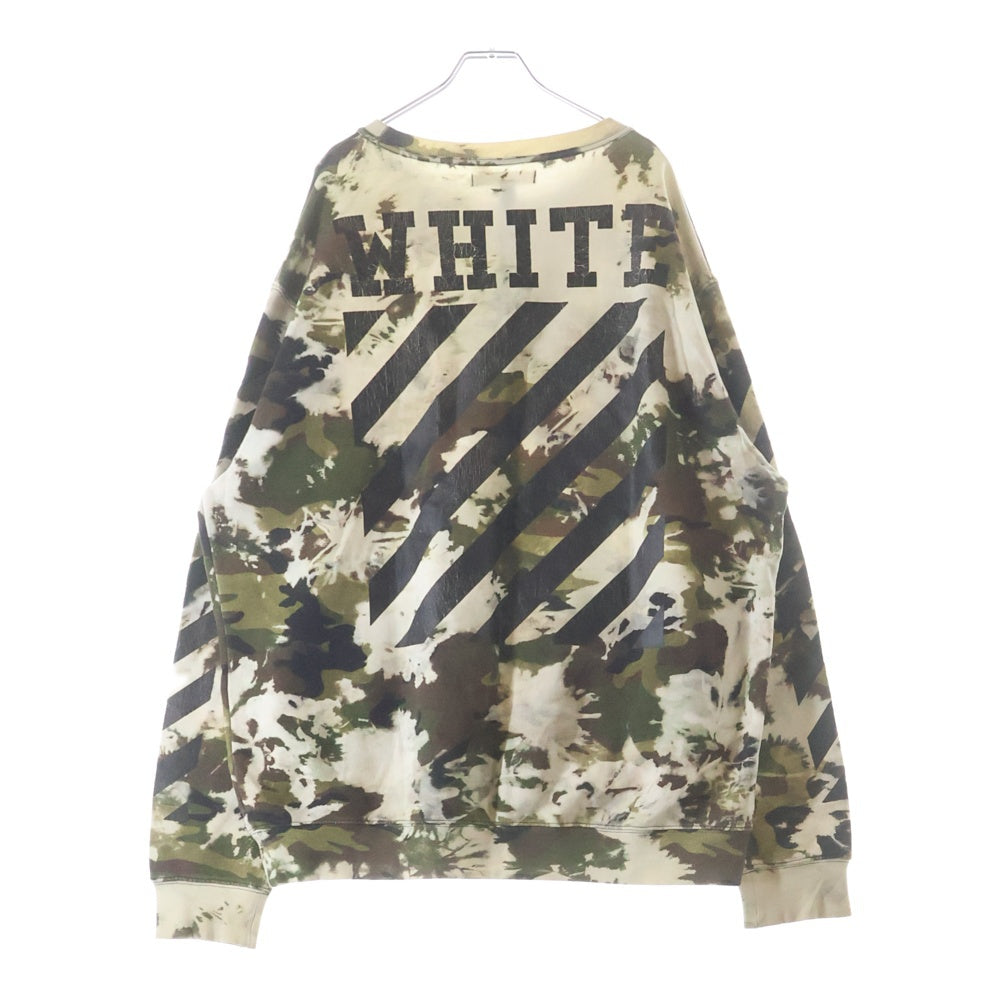 OFF-WHITE(オフホワイト) バック バイヤス長袖 トレーナー カーキ