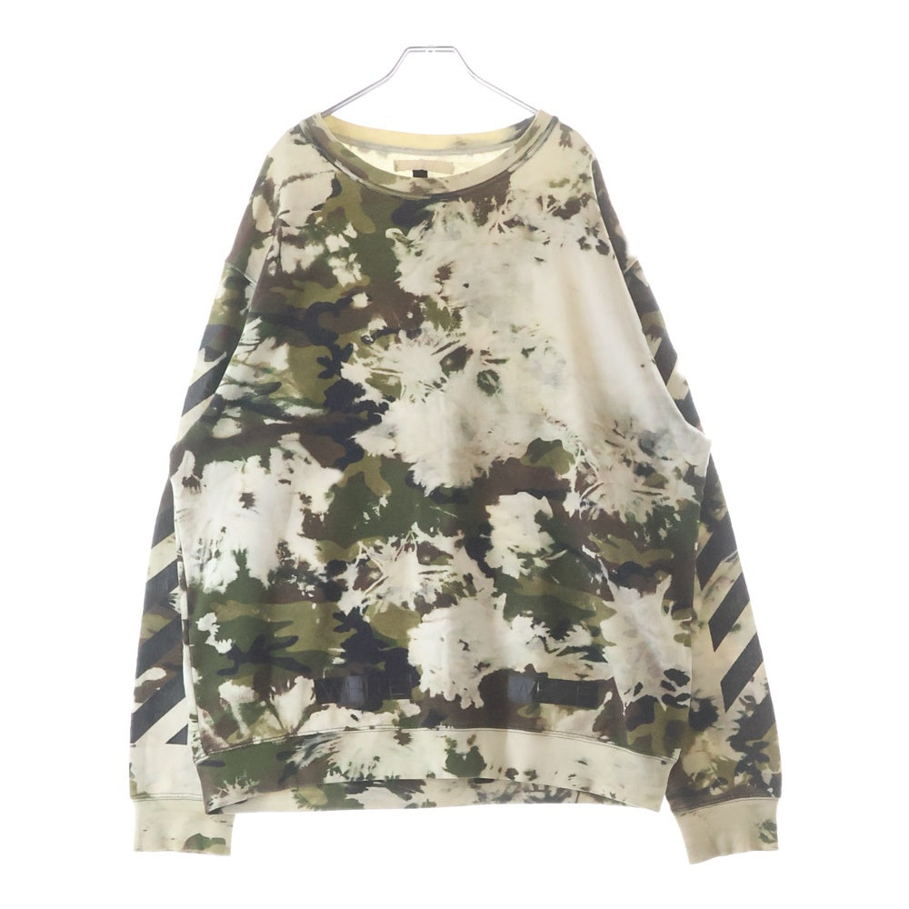OFF-WHITE(オフホワイト) バック バイヤス長袖 トレーナー カーキ