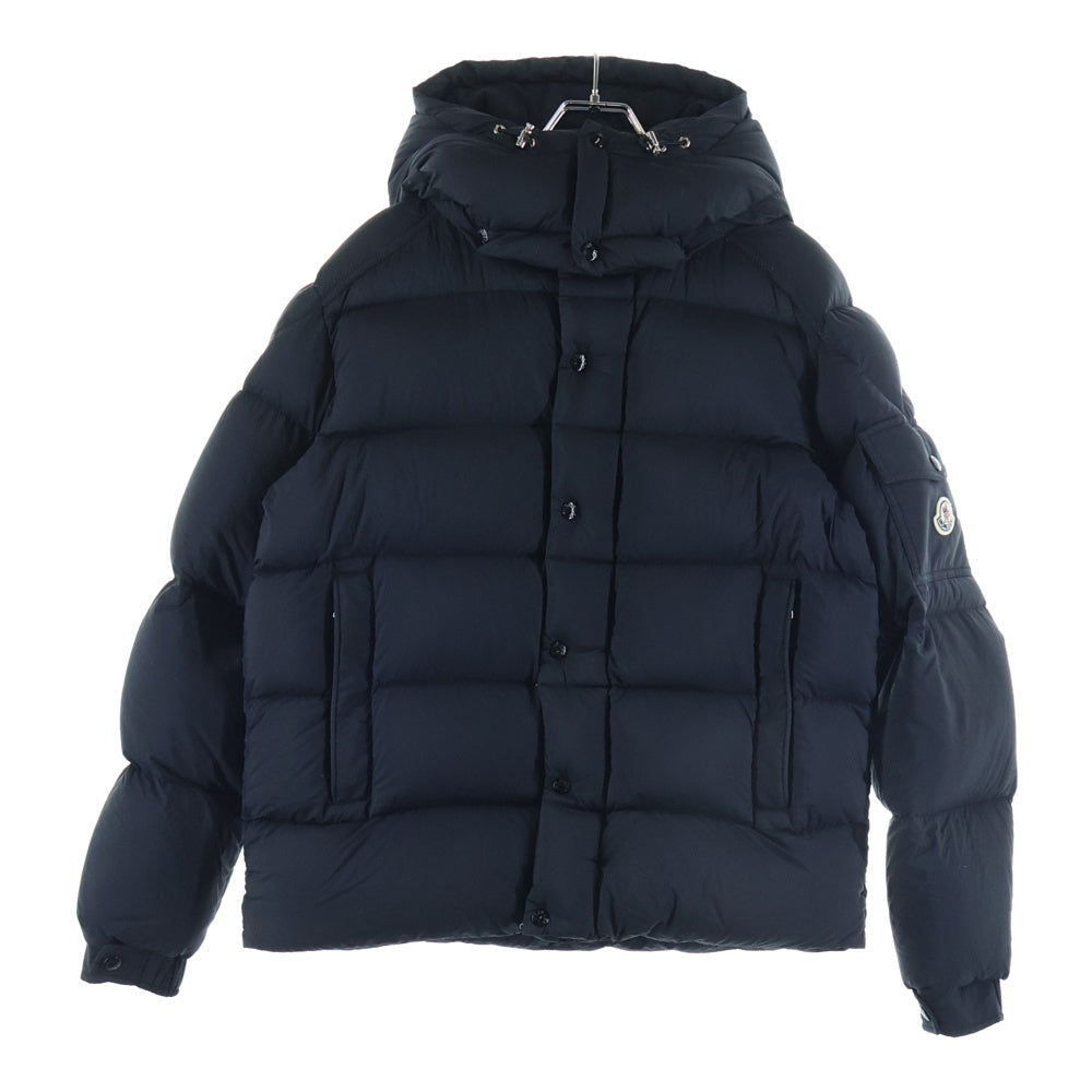 MONCLER(モンクレール) 23AW VEZERE ヴェゼール ワッペンロゴ フーデッド ジップアップ ダウンジャケット ネイビー I20911A00044 53333
