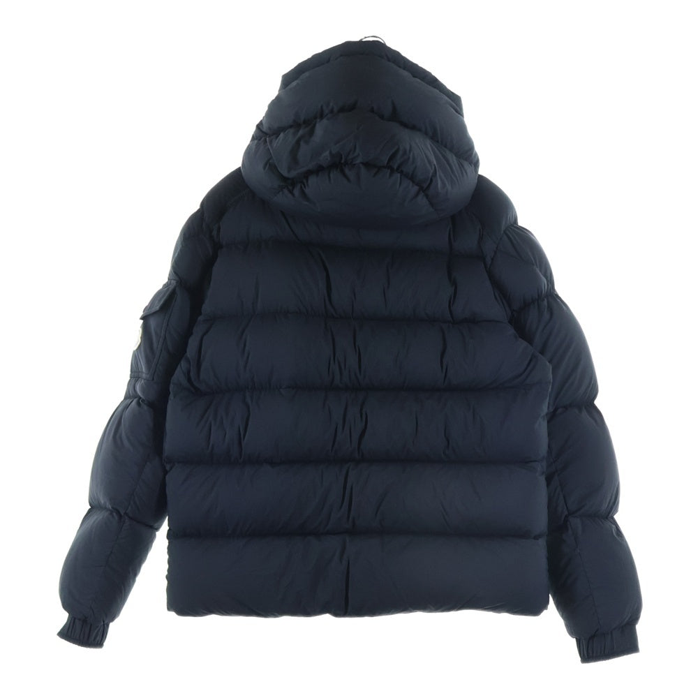 MONCLER(モンクレール) 23AW VEZERE ヴェゼール ワッペンロゴ フーデッド ジップアップ ダウンジャケット ネイビー I20911A00044 53333