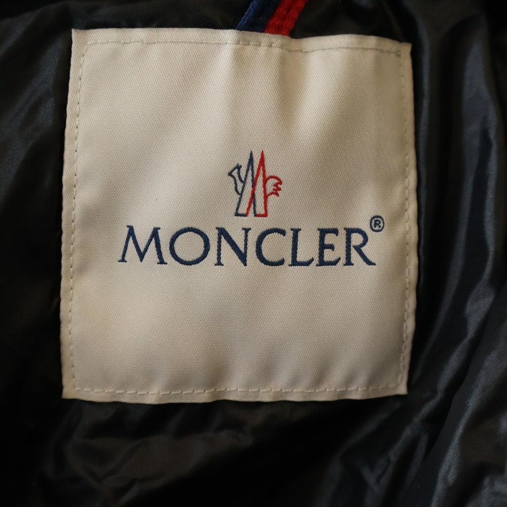 MONCLER(モンクレール) 23AW VEZERE ヴェゼール ワッペンロゴ フーデッド ジップアップ ダウンジャケット ネイビー I20911A00044 53333