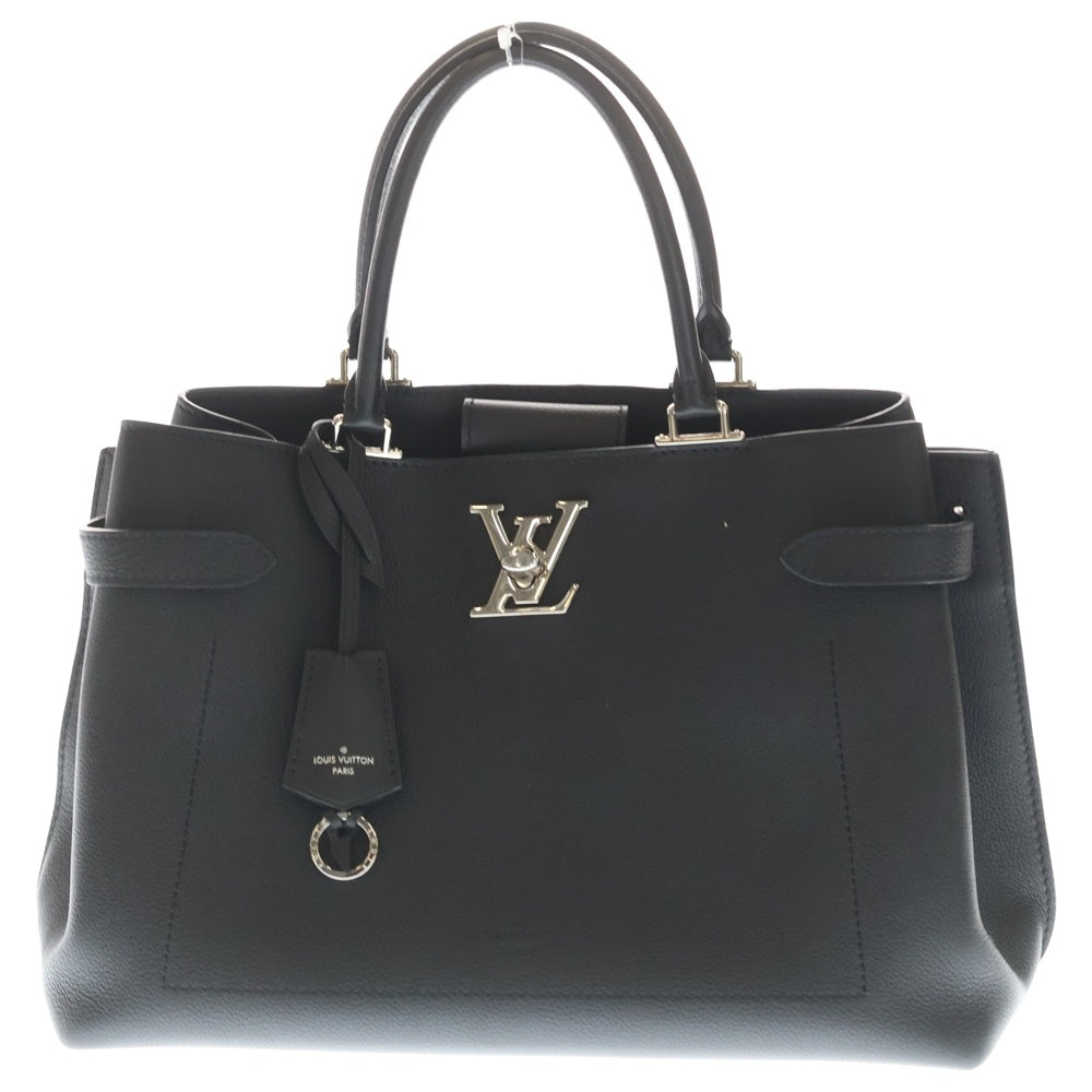 LOUIS VUITTON(ルイヴィトン) ロックミー ロゴ レザーハンドバッグ ショルダーバッグ ブラック M53730 レディース