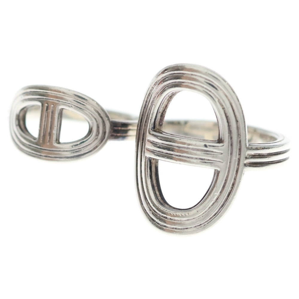 HERMES(エルメス) シェーヌダンクル ダブル フィンガー リング Ag925 SV レディース