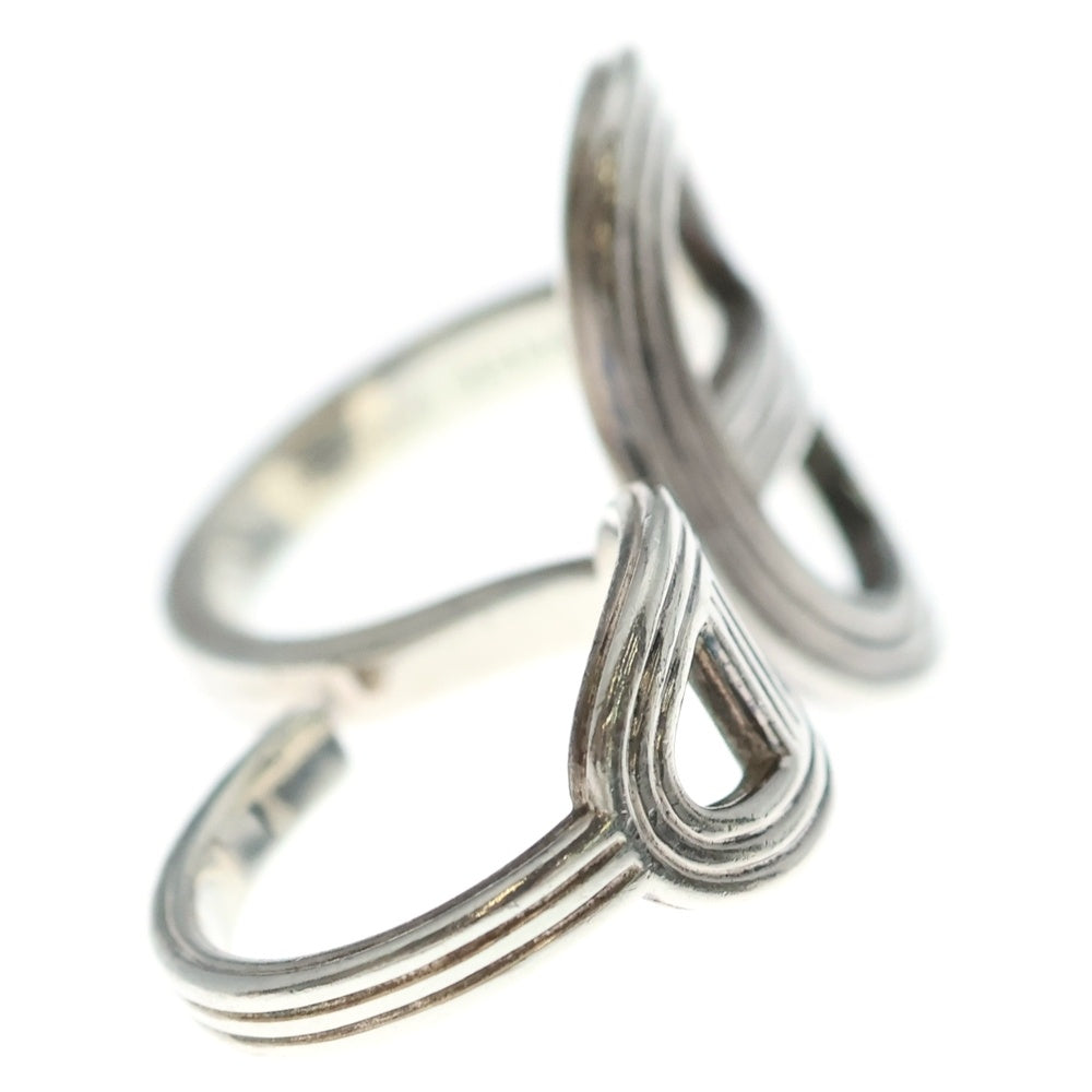 HERMES(エルメス) シェーヌダンクル ダブル フィンガー リング Ag925 SV レディース