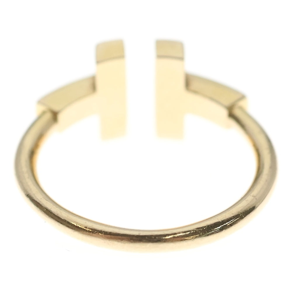 TIFFANY & Co.(ティファニー) Tワイヤー リング ダイヤ×マザーオブパール 指輪 ピンクゴールド K18PG 3.8g #50 レディース