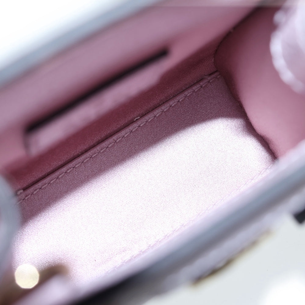 GUCCI(グッチ) ダイアナ ナノ ピンク ハンドバッグ ミニバッグ レザー 760251 レディース