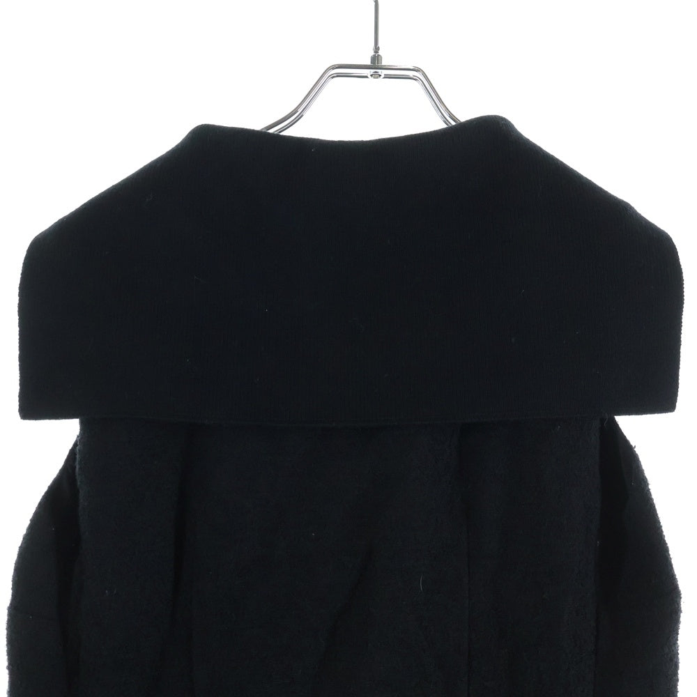 JIL SANDER(ジルサンダー) グレンチェック柄 切り替え ノースリーブ ロング ワンピース ブラック/グレー レディース