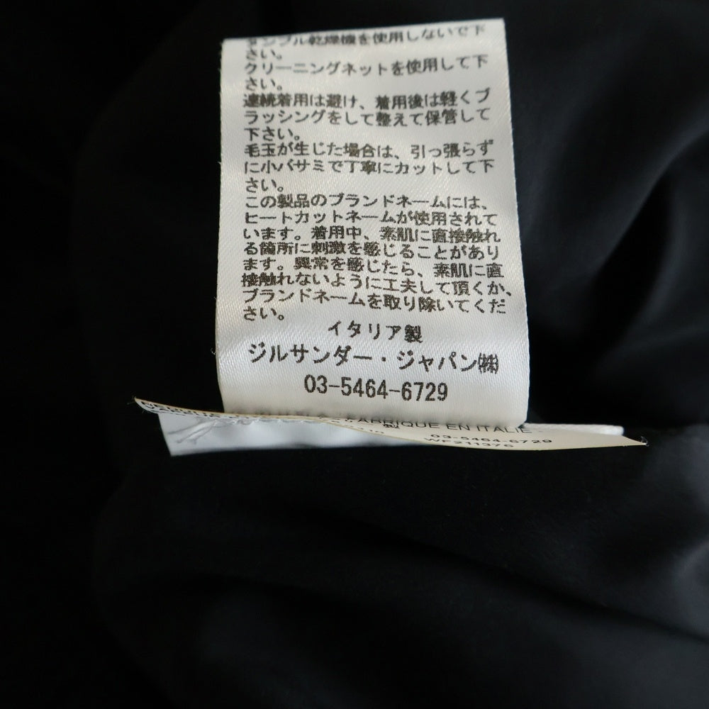 JIL SANDER(ジルサンダー) グレンチェック柄 切り替え ノースリーブ ロング ワンピース ブラック/グレー レディース