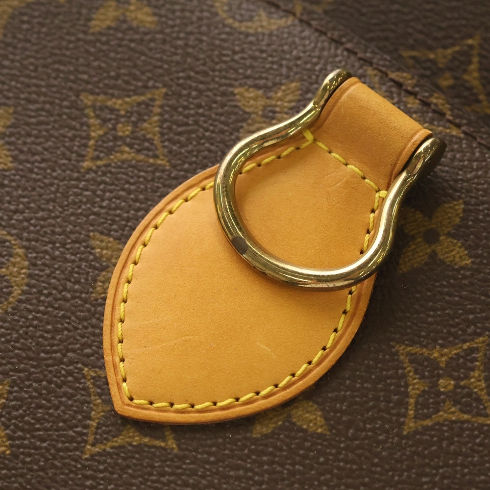 LOUIS VUITTON(ルイヴィトン) モノグラム サンクルーMM ショルダーバッグ ブラウン レザー×PVC M51243 ゴールド金具 レディース