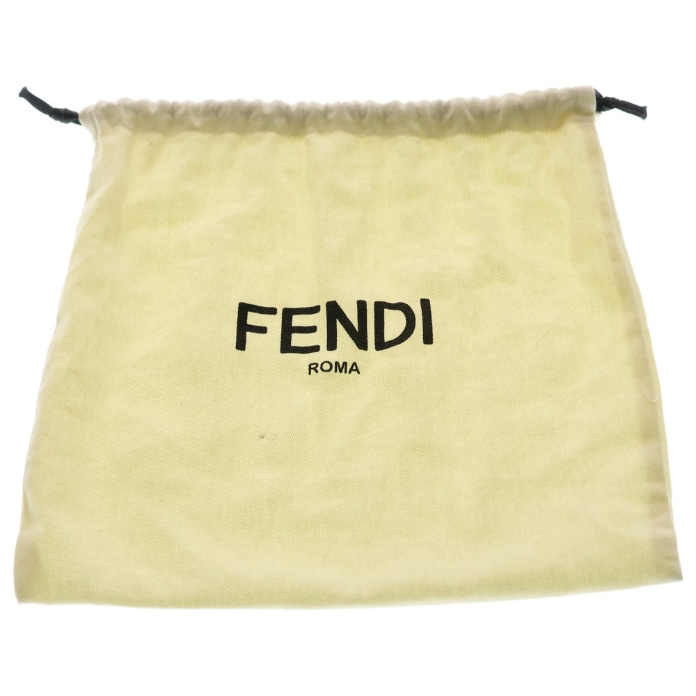 FENDI(フェンディ) バゲットトランクミニ ショルダーバッグ ベージュ グレー クロコ シルバー金具 レディース