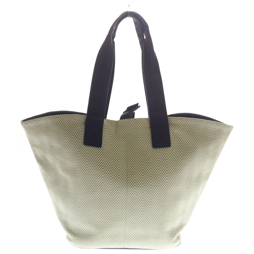 HERMES(エルメス) パニエドプラージュ トートバッグ ベージュ キャンバス レザー レディース