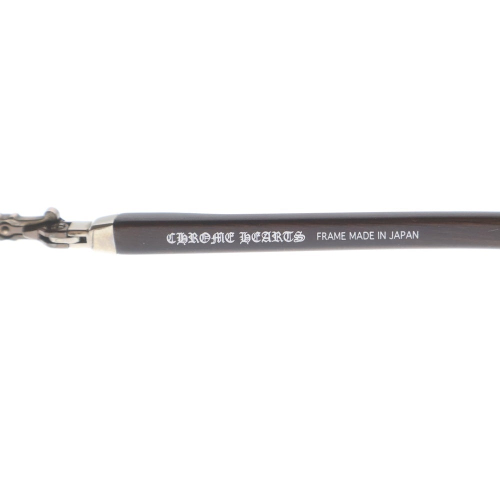 CHROME HEARTS(クロムハーツ) AXE CHクロス スクエアフレーム エボニウッド アイウェア 眼鏡 シルバー