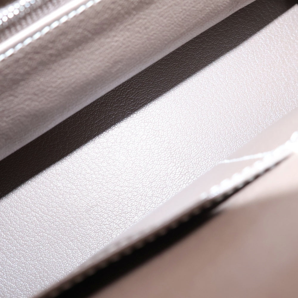 HERMES(エルメス) ケリー28 内縫い エトゥープ トリヨンクレマンス ハンドバッグ ショルダーバッグ シルバー金具 □J刻印 レディース