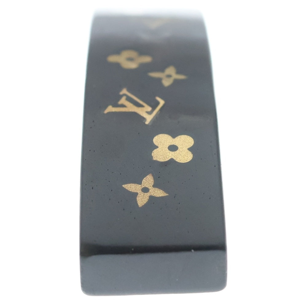 LOUIS VUITTON(ルイヴィトン) モノグラム バレッタ ヘアクリップ ブラック×ゴールド レディース