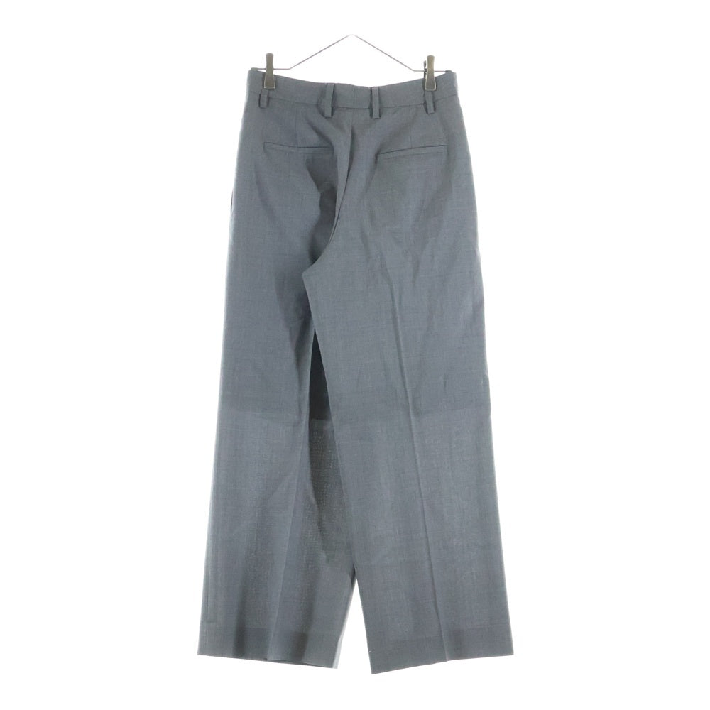 PRADA(プラダ) ヴァージンウール タック ワイドスラックスパンツ グレー DNA91E レディース