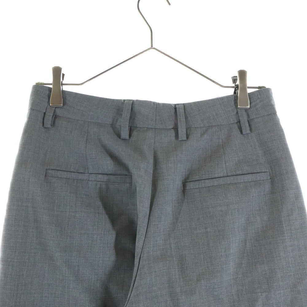 PRADA(プラダ) ヴァージンウール タック ワイドスラックスパンツ グレー DNA91E レディース