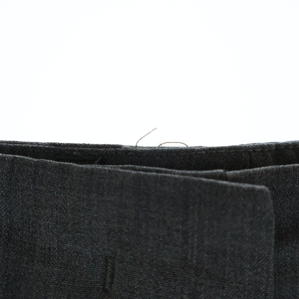 PRADA(プラダ) ヴァージンウール タック ワイドスラックスパンツ グレー DNA91E レディース