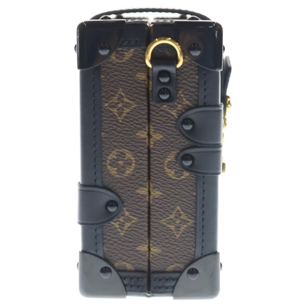 LOUIS VUITTON(ルイヴィトン) モノグラム プティット マル ショルダーバッグ トランクバッグ ブラウン×ブラック レザー×PVC M45943 ゴールド金具 レディース