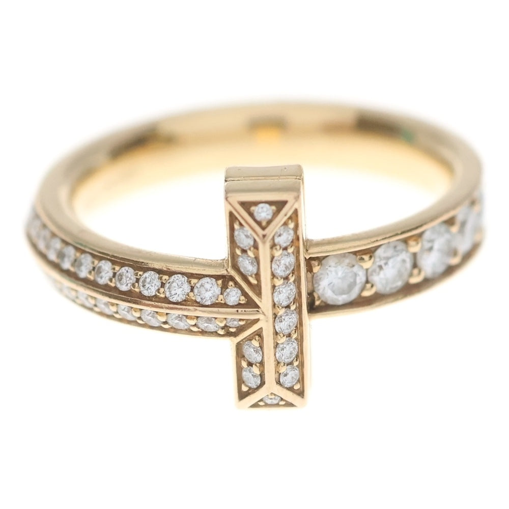TIFFANY & Co.(ティファニー) Tワン ハーフエタニティ ダイヤリング 指輪 ピンクゴールド K18PG #11