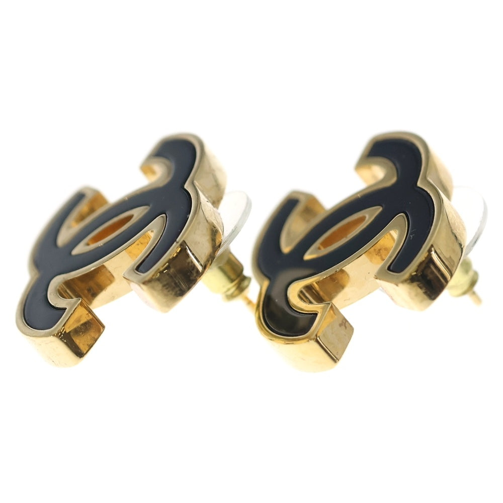 CHANEL(シャネル) ピアス ココマーク ゴールド×ブラック B24B レディース