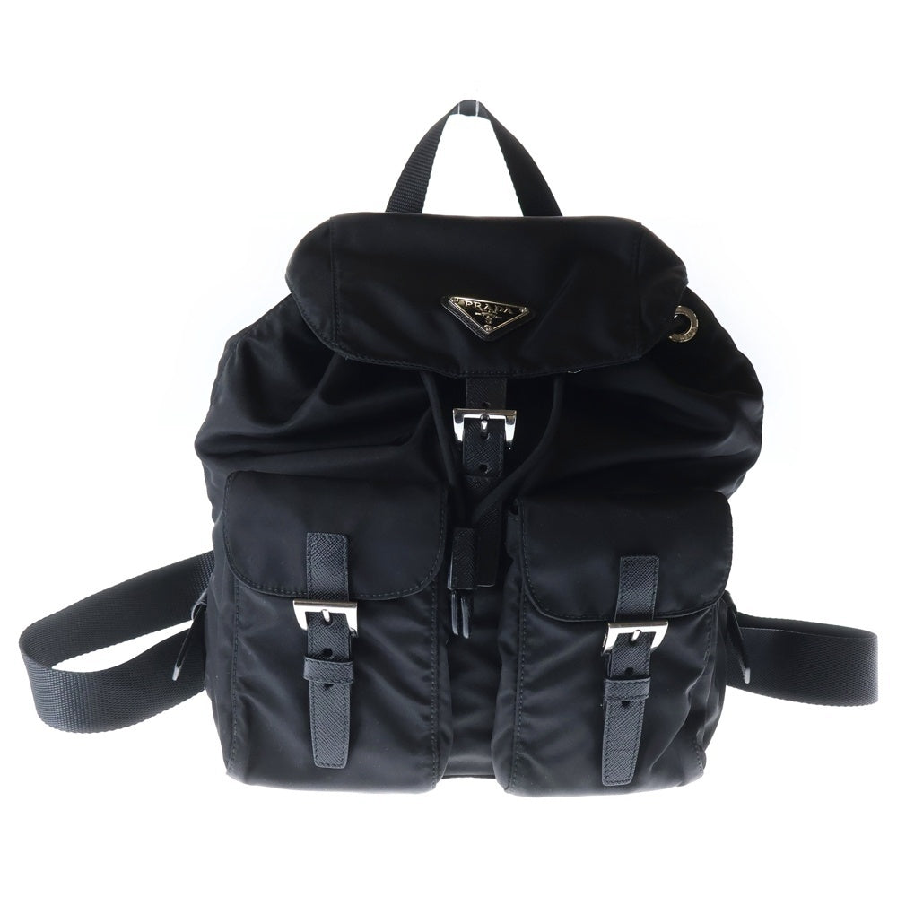 PRADA(プラダ) テスート バックパック ブラック ナイロン バックパック リュック 1BZ677 レディース