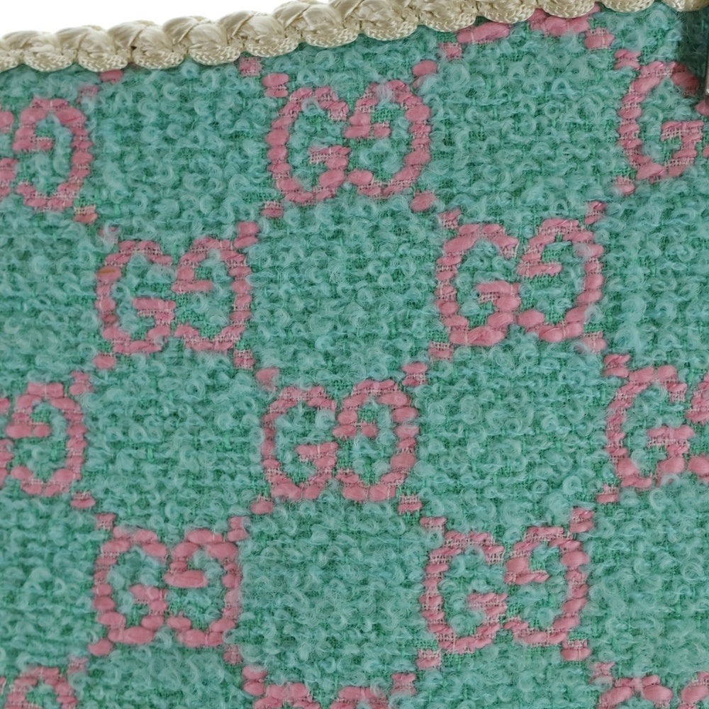 GUCCI(グッチ) スカート GGジャガード グリーン×ピンク コットン 584858 レディース