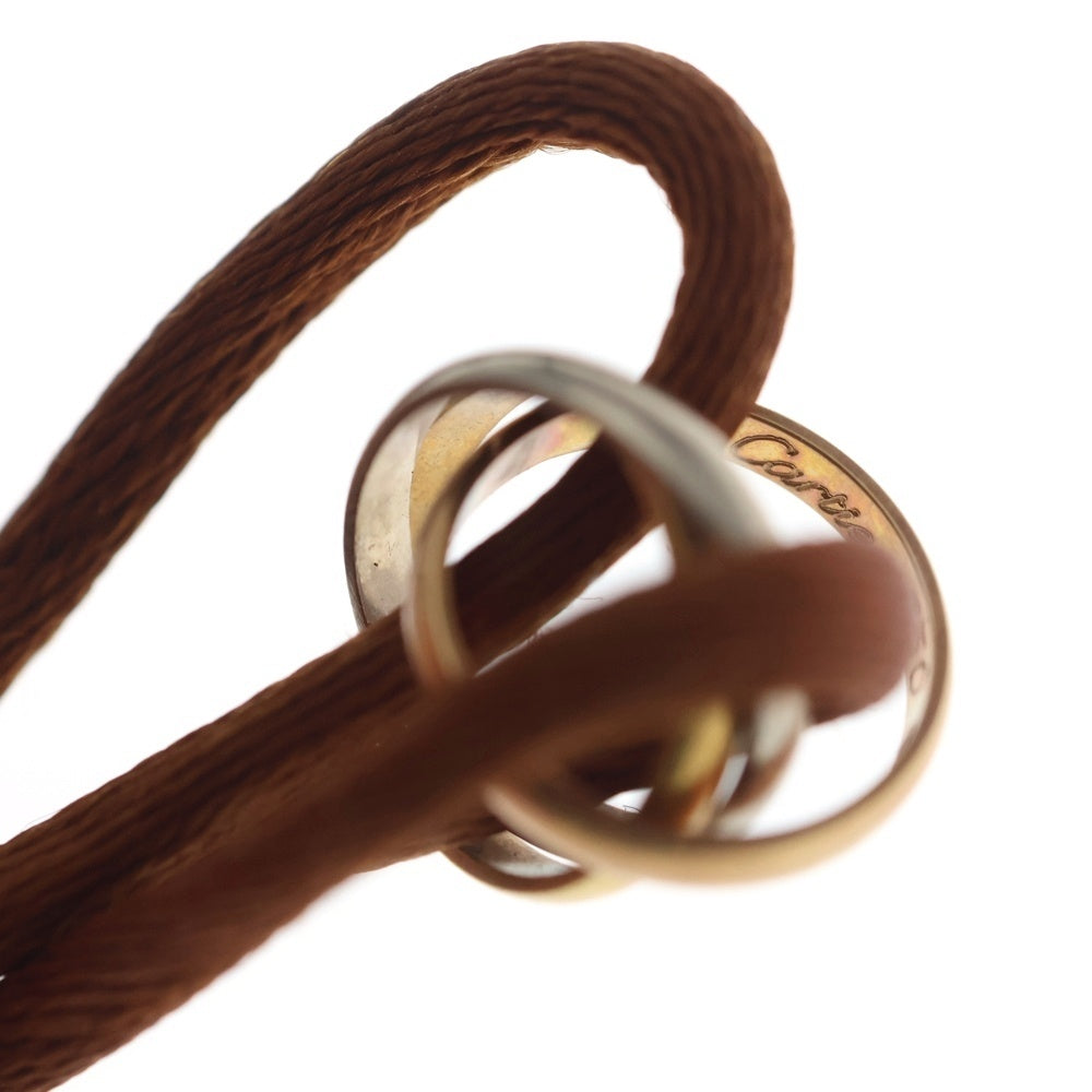 Cartier(カルティエ) ベビートリニティブレスレット ブラウン×ゴールド×シルバー×ピンクゴールド AU750 3g レディース